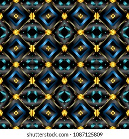 Abstract color geometric pattern with gradient. Ornament for website, corporate style, fashion design and house interior design, as well for hand crafts and DIY. Endless texture. Vector illustration.