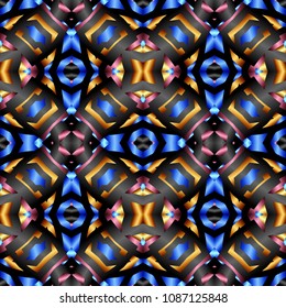 Abstract color geometric pattern with gradient. Ornament for website, corporate style, fashion design and house interior design, as well for hand crafts and DIY. Endless texture. Vector illustration.