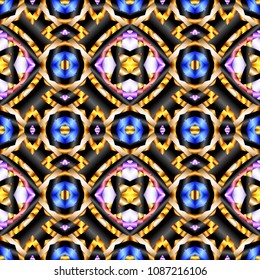 Abstract color geometric pattern with gradient. Ornament for website, corporate style, fashion design and house interior design, as well for hand crafts and DIY. Endless texture. Vector illustration.