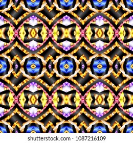 Abstract color geometric pattern with gradient. Ornament for website, corporate style, fashion design and house interior design, as well for hand crafts and DIY. Endless texture. Vector illustration.