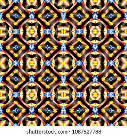 Abstract color geometric pattern with gradient. Ornament for website, corporate style, fashion design and house interior design, as well for hand crafts and DIY. Endless texture. Vector illustration.