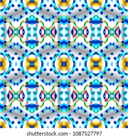 Abstract color geometric pattern with gradient. Ornament for website, corporate style, fashion design and house interior design, as well for hand crafts and DIY. Endless texture. Vector illustration.