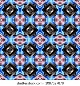 Abstract color geometric pattern with gradient. Ornament for website, corporate style, fashion design and house interior design, as well for hand crafts and DIY. Endless texture. Vector illustration.