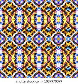 Abstract color geometric pattern with gradient. Ornament for website, corporate style, fashion design and house interior design, as well for hand crafts and DIY. Endless texture. Vector illustration.