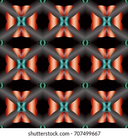 Abstract color geometric pattern with gradient. Ornament for website, corporate style, fashion design and house interior design, as well for hand crafts and DIY. Endless texture. Vector illustration.