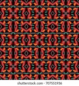 Abstract color geometric pattern with gradient. Ornament for website, corporate style, fashion design and house interior design, as well for hand crafts and DIY. Endless texture. Vector illustration.