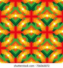 Abstract color geometric pattern. Quadratic abstract background