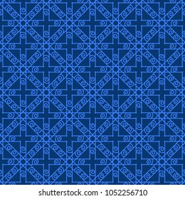 Abstract color geometric seamless pattern for new background.