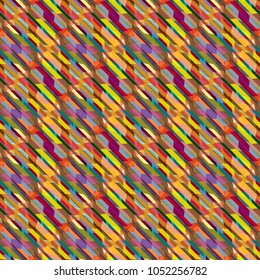 Abstract color geometric seamless pattern for new background.