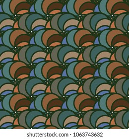 Abstract color geometric seamless pattern for new background.