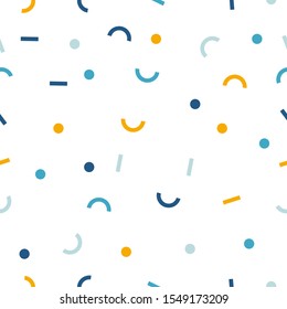 Abstract color geometric seamless pattern background for decoration and ornament.