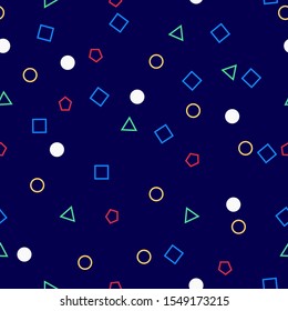 Abstract color geometric seamless pattern background for decoration and ornament.