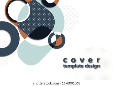 Abstract color geometric shapes. Modern design background. Business presentation design template, cover, brochure, flyer, web banner. Vector illustration