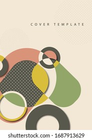 Abstract color geometric shapes. Modern design background. Business presentation design template, cover, brochure, flyer, web banner. Vector illustration