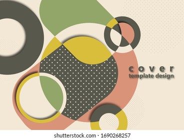 Abstract color geometric shapes. Modern design background. Business presentation design template, cover, brochure, flyer, web banner. Vector illustration