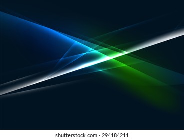 Color abstracto de las líneas brillantes en el espacio oscuro con estrellas y efectos luminosos. Fondo futurista con espacio de copia para tu mensaje