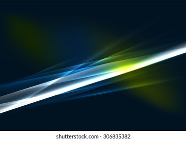Color abstracto de las líneas brillantes en el espacio oscuro con estrellas y efectos luminosos. Fondo futurista con espacio de copia para tu mensaje