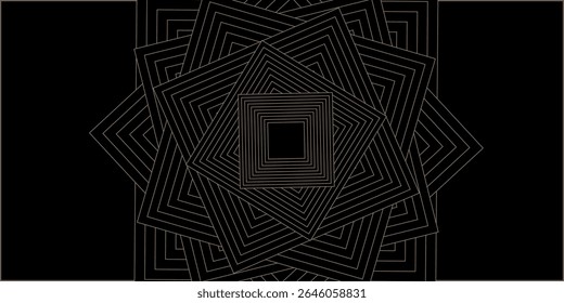 abstract color gold line on a dark background. vector