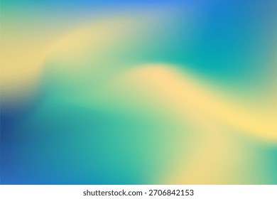 Abstract Color Gradient Background With Blues, Greens, And Yellow Hues. perfect for banner , poster , tech background and template.