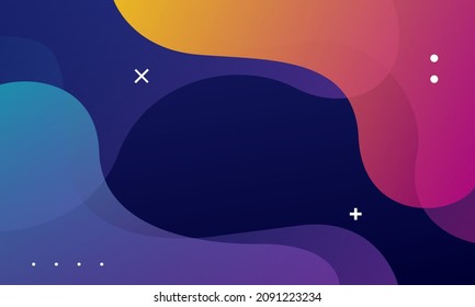 Diseño de fondo de degradado de color abstracto. Composición de formas fluidas. Vector Eps10