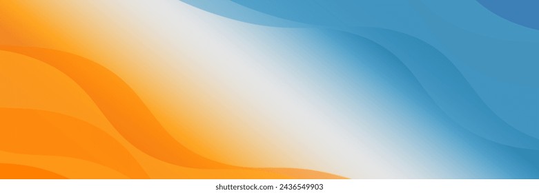 Abstract color gradient background grains orange blue yellow white noise texture backdrop banner poster cover design, vector