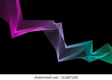 Abstract color gradient background. Modern sreen background for mobile app and web. Soft gradient. Design with neon, stroke, line and flow.