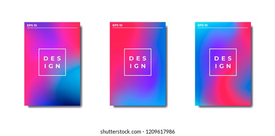 Abstract color gradient background. Modern sreen background for mobile app and web. Soft gradient. Design with neon, stroke, line and flow. Vector illustration.