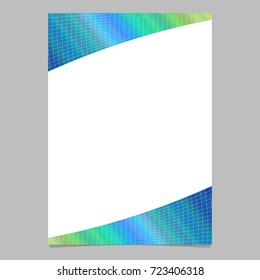 Abstract color gradient curved grid background 