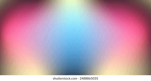 Abstract color gradient film grain texture background, gradient texture for web banner and hot sale, blurred colorful free forms on black, noise texture effect