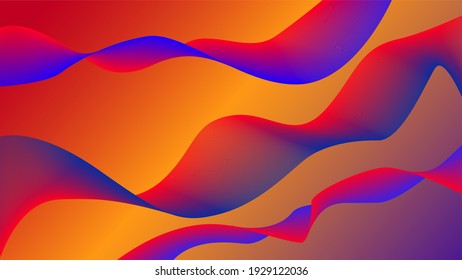 fondo de flujo de fluido de gradiente de color abstracto para banner de sitio web y diseño decorativo de tarjeta de papel. ilustración vectorial 