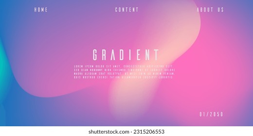 Abstract color gradient, modern blurred background and texture, template with an elegant design concept, minimal style composition, Trendy Gradient  for your graphic design