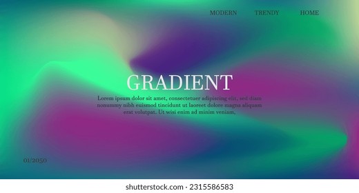 Abstract color gradient, modern blurred background and texture, template with an elegant design concept, minimal style composition, Trendy Gradient  for your graphic design