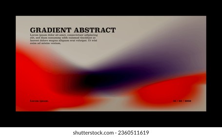 Abstract color gradient modern blurred background and film grain texture template with an elegant