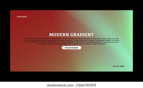 Gradiente de color abstracto de fondo borroso moderno y plantilla de textura de grano de película con un elegante	