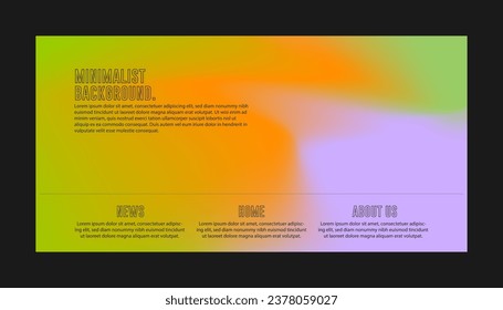 Abstract color gradient modern blurred background and film grain texture template with an elegant	