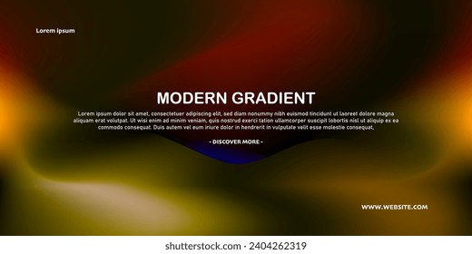 Gradiente de color abstracto de fondo borroso moderno y plantilla de textura de grano de película con un elegante