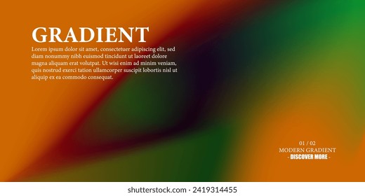 Abstract color gradient, modern blurred background and film grain texture, template with an elegant design concept, minimal style composition, Trendy Gradient grainy texture for your graphic design