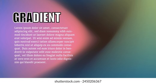 Gradiente de color Abstractas, fondo borroso moderno y textura de granulado de película, Plantilla con un concepto de diseño elegante, composición de estilo mínimo, textura de granulado Gradiente de moda para su Diseño gráfico
