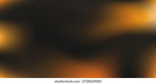 Gradiente de color Abstractas, textura de grano de película de fondo borrosa moderna, Plantilla con diseño elegante negro y amarillo