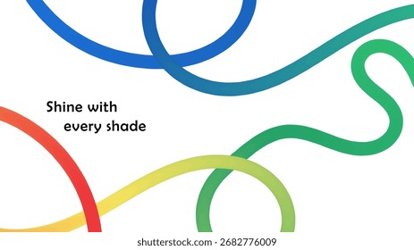 Conjunto de Formas de Redemoinho de Gradiente de Cor Abstrata. Gráfico vetorial com linhas onduladas em cores azuis. Padrão De Onda Fluida Colorida. Forma Element.Wavy de design apertado com gradiente colorido. Ilustração vetorial.