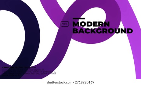 Fondo Abstractas con curvas de degradado de colores. Conjunto de Formas de remolino de degradado de color Abstractas. Vector gráfico con líneas onduladas en Colores de arco iris. Patrón de onda de fluido colorido. Elementos de diseño ondulados