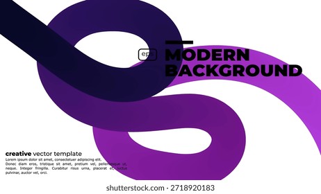Abstract Color Gradient Swirl Shapes Set. Vector Graphic with Wavy Lines in Blue Colors. Colorful Fluid Wave Pattern. Squiggly Design Element.Wavy shape with Colorful gradient. Vector illustration.