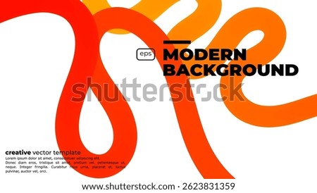 Abstract Color Gradient Swirl Shapes Set. Vector Graphic with Wavy Lines in Blue Colors. Colorful Fluid Wave Pattern. Squiggly Design Element.Wavy shape with Colorful gradient. Vector illustration.