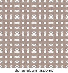 Abstract color graphic background, seamless geometric pattern, repeating fabric texture. Tribal ethnic arabic, indian, ottoman ornament, vector illustration. 