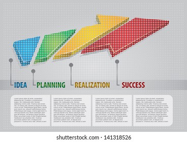 Abstract color graphics, about innovative idea