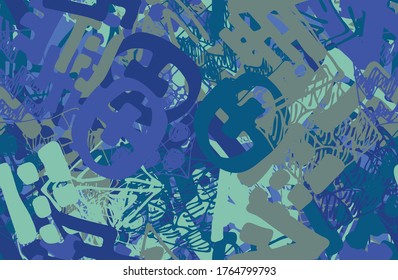 Abstract color grunge background. Colorful texture vector pattern. Randomly placed elements