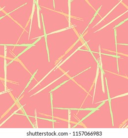 Abstract Color Grunge Background with Scribbled Stripes.