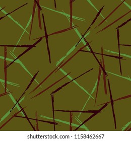Abstract Color Grunge Background with Scribbled Stripes.