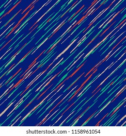 Abstract Color Grunge Background with Scribbled Stripes.