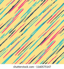 Abstract Color Grunge Background with Scribbled Stripes.
